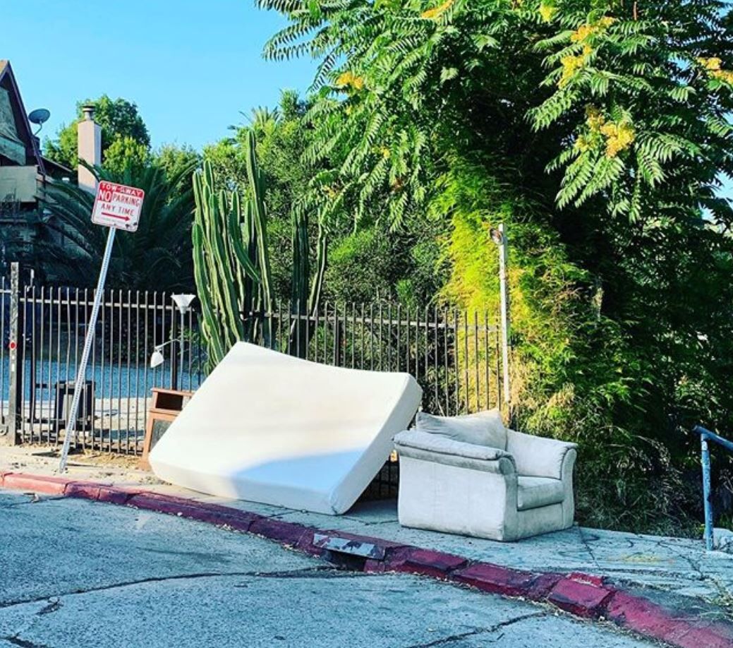 Abandoned sofas in Echo Park